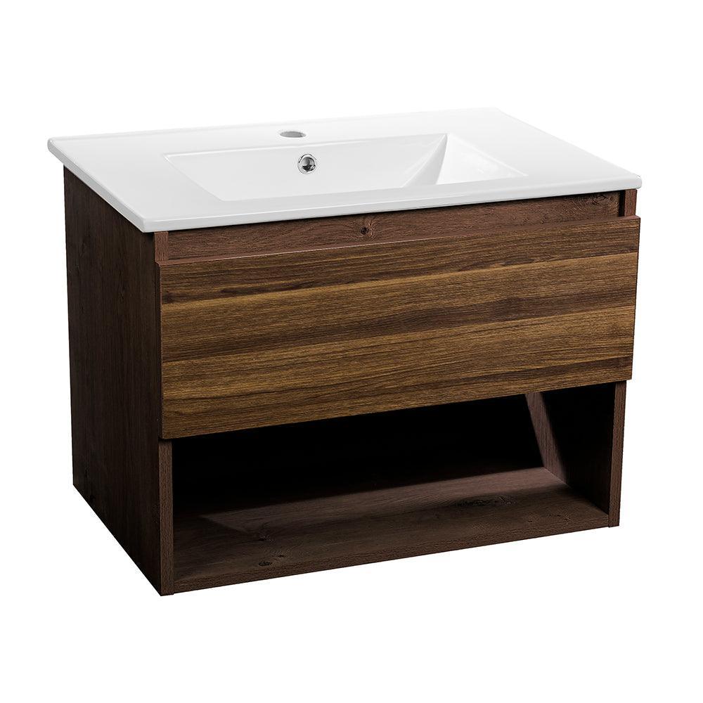 Floating Cabinet Vanity Bathroom With One Sink