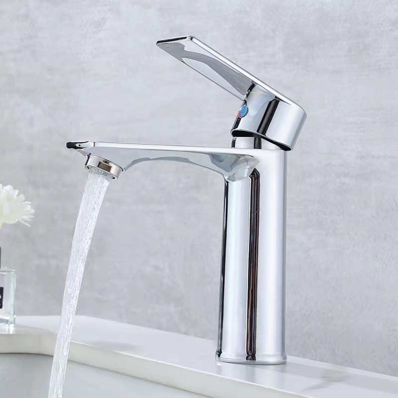 bathroom sink chrome finish single handle basin faucet water tap(griferia)