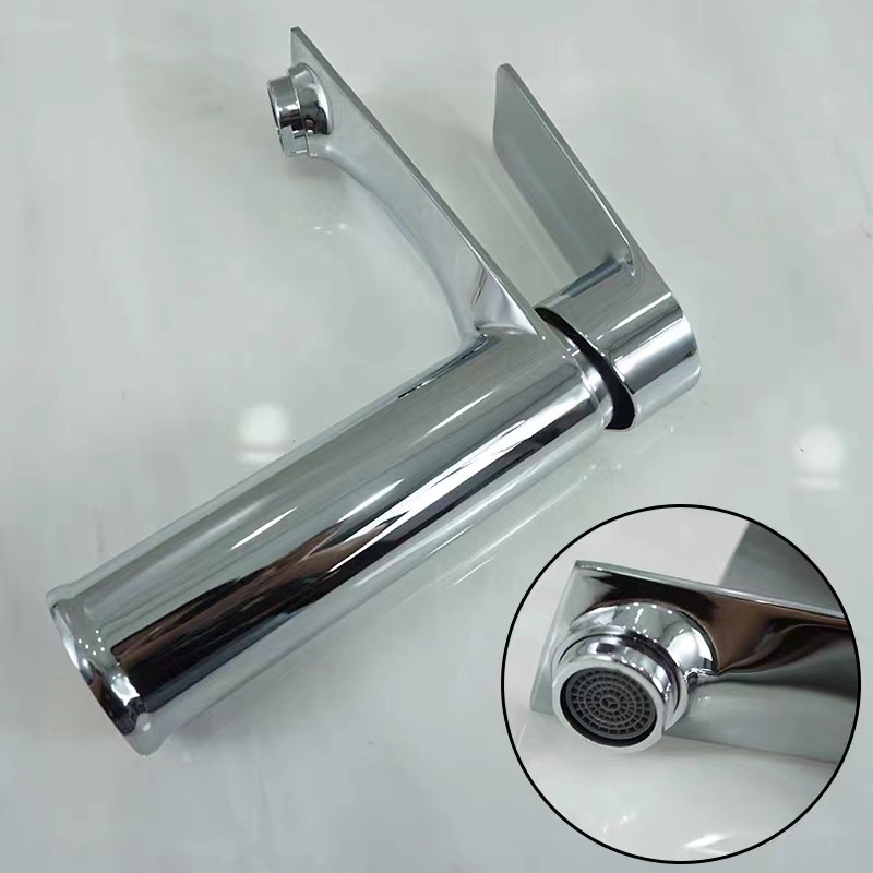 bathroom sink chrome finish single handle basin faucet water tap(griferia)