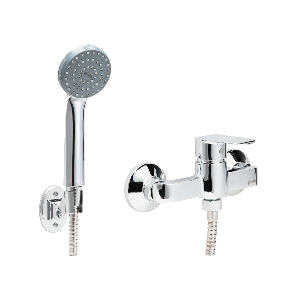 polished brass hand held shower head set (duchas)