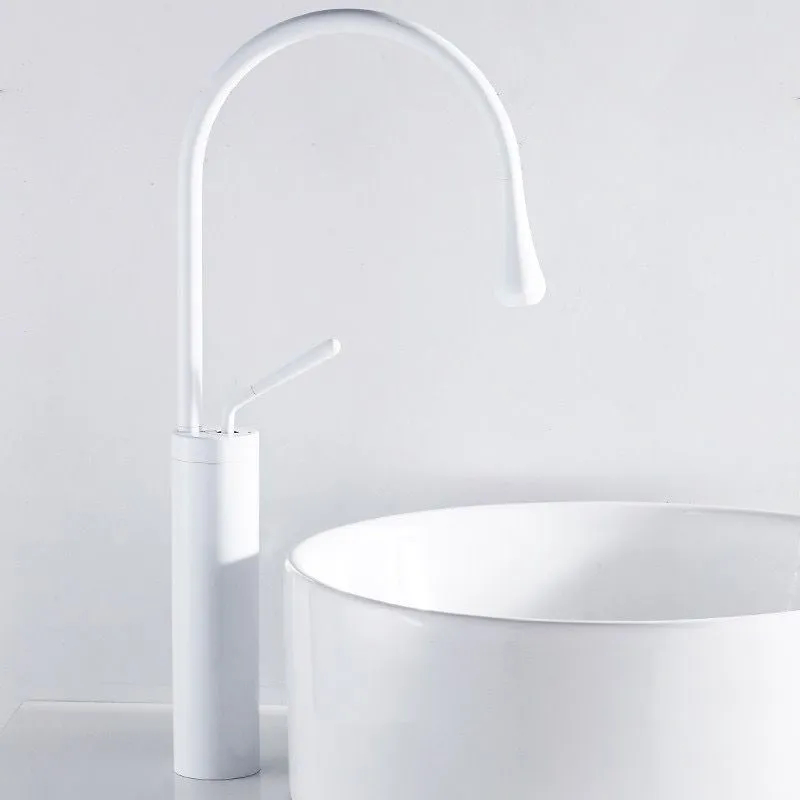 White Brass Basin mixer Tap for Vanity Lavatory(griferia)