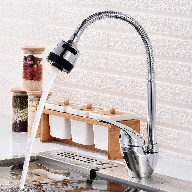 ABS Plastic Chrome Single Level Flexible Spray Kitchen Taps(griferia)