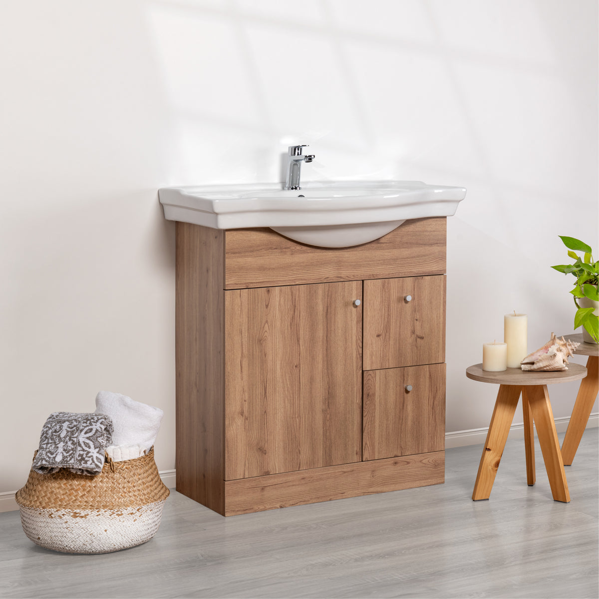 Table Top Wash Basin With Cabinet