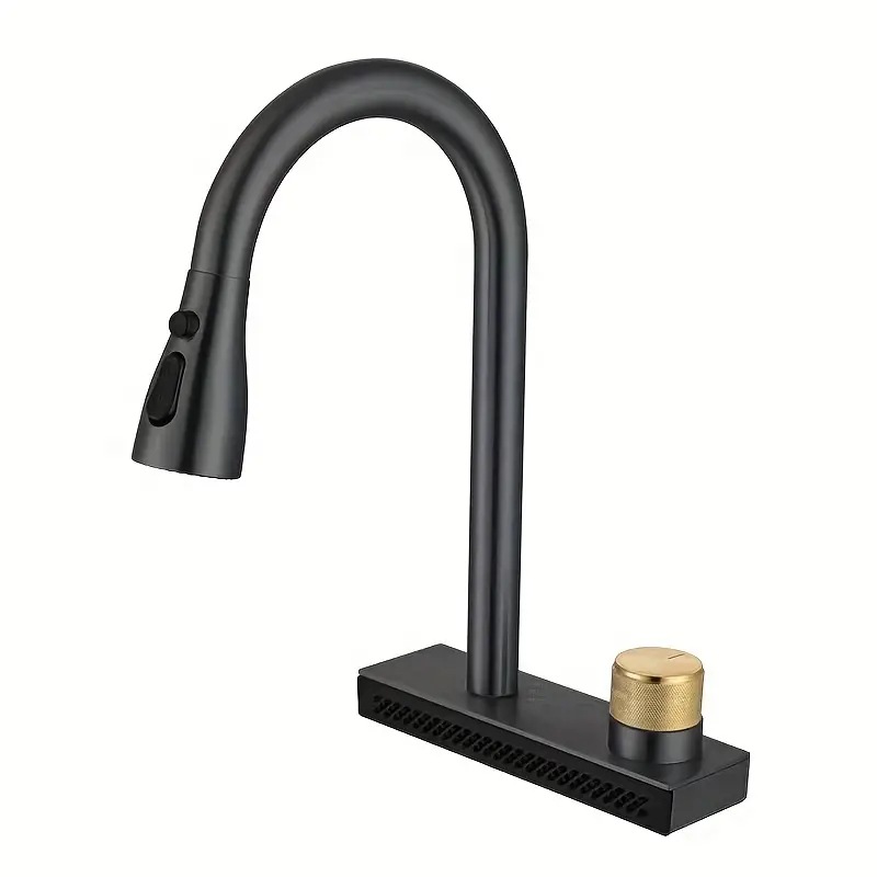 Waterfall Stainless Kitchen Sink Rainfall Faucet(grifos)