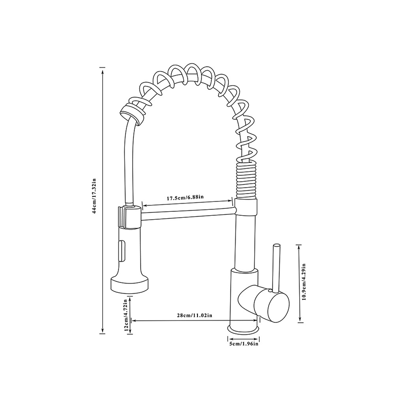 Brushed Nickel Kitchen Faucet With Pull Down Sprayer(grifos)