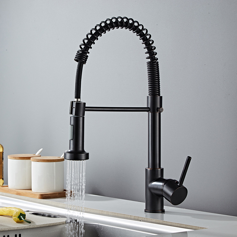 Best Cheap Pull Down Black Kitchen Faucet(grifos)