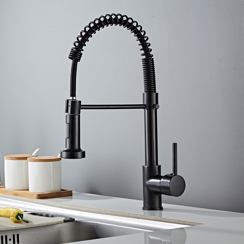 Best Cheap Pull Down Black Kitchen Faucet(grifos)