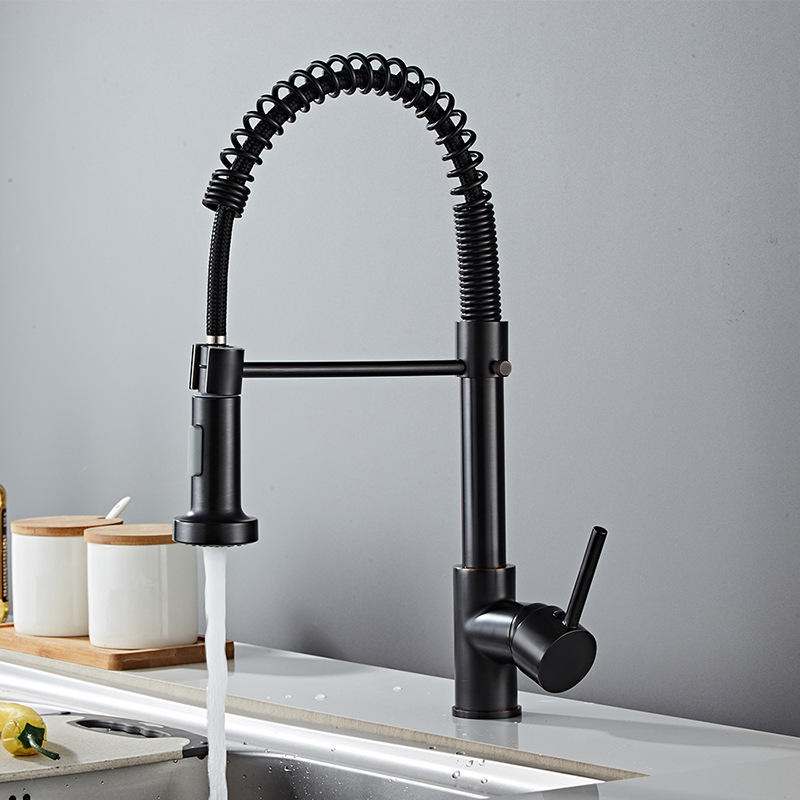 Best Cheap Pull Down Black Kitchen Faucet(grifos)