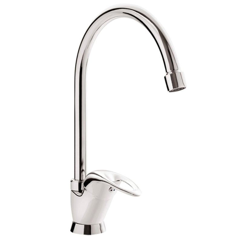 Polished Brass And Silver Industrial Kitchen Faucet(grifo)