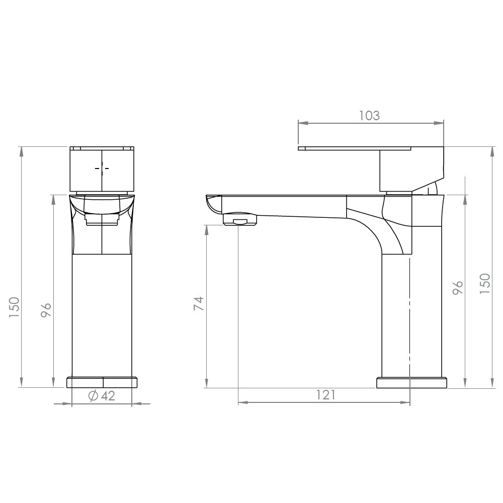 304 stainless steel gunmetal grey bathroom taps sink faucet