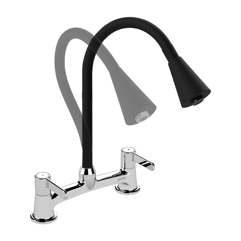 Black Flexible Spray Kitchen Taps For Kitchen Sink(griferia)