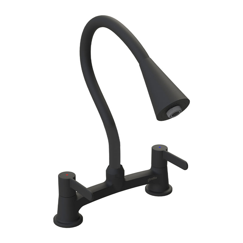 Black Flexible Spray Kitchen Taps For Kitchen Sink(griferia)