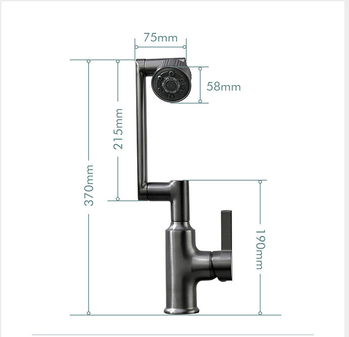 1080 Rotating Universal Wash Basin Faucet(griferia)