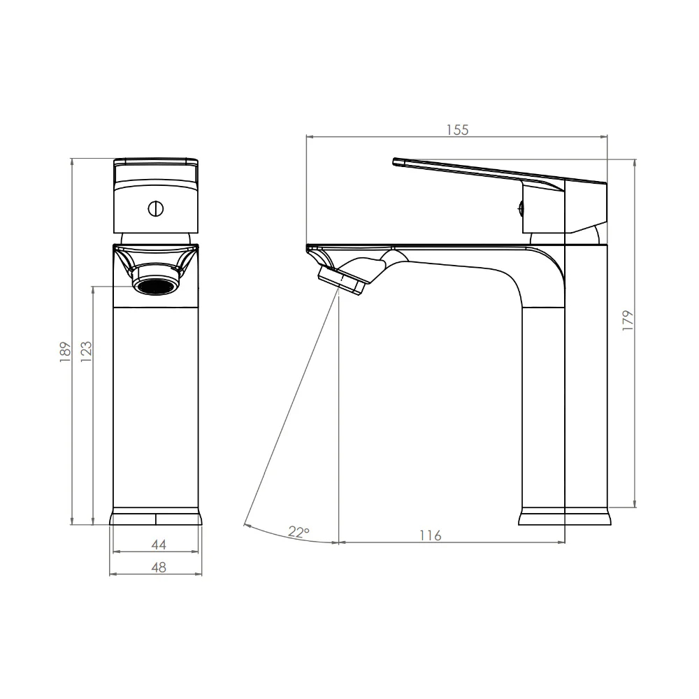 Matt Black Zinc Chrome Wash Hand Basin Mixer Tap(griferia)