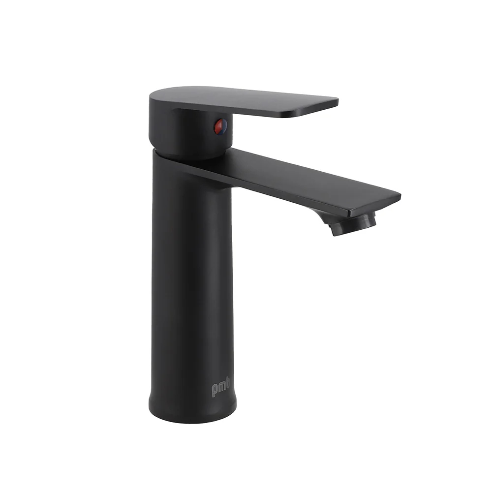 Matt Black Zinc Chrome Wash Hand Basin Mixer Tap(griferia)