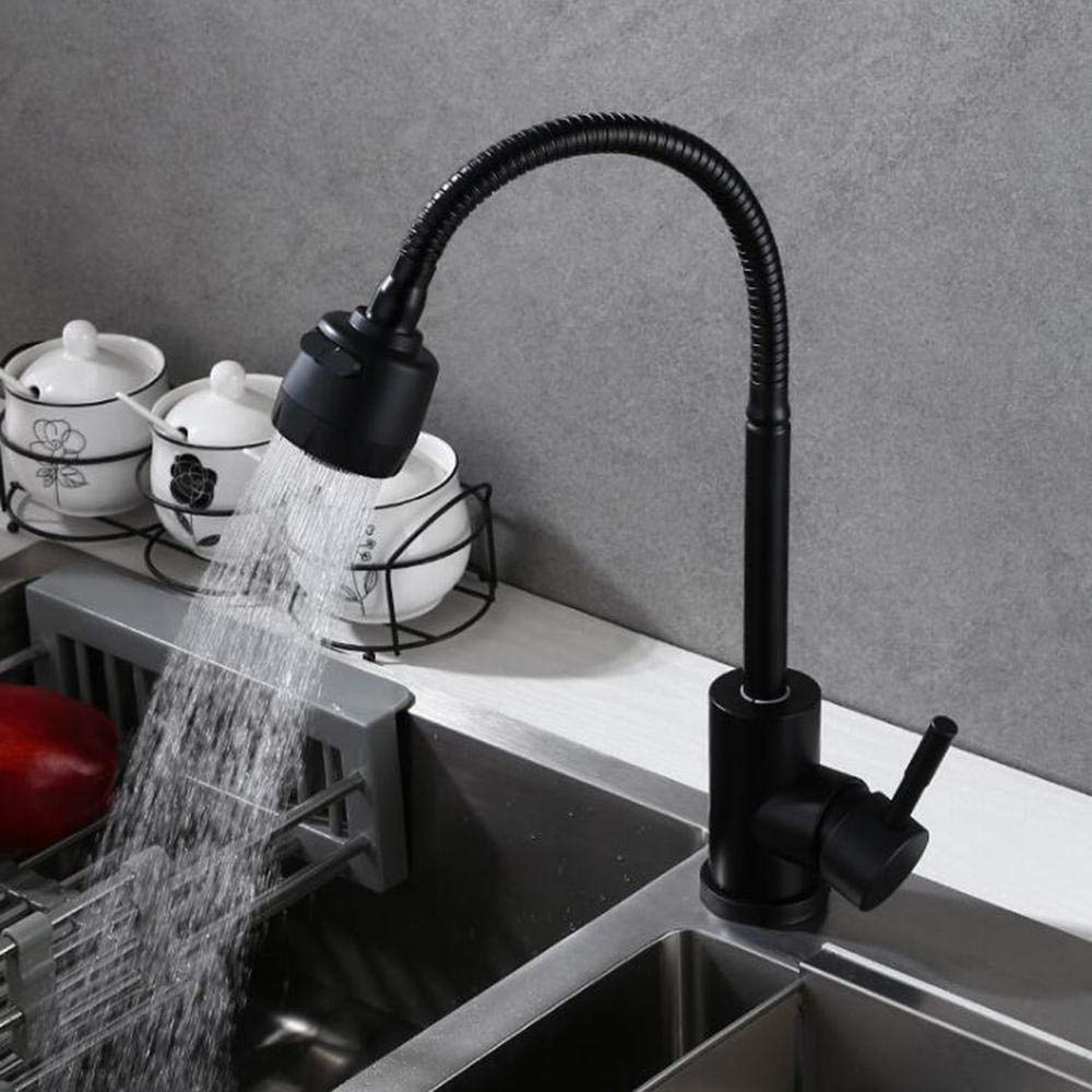 Matte Black Brushed Stainless Steel Sink Taps Kitchen Faucet griferia